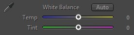 White Balance Panel